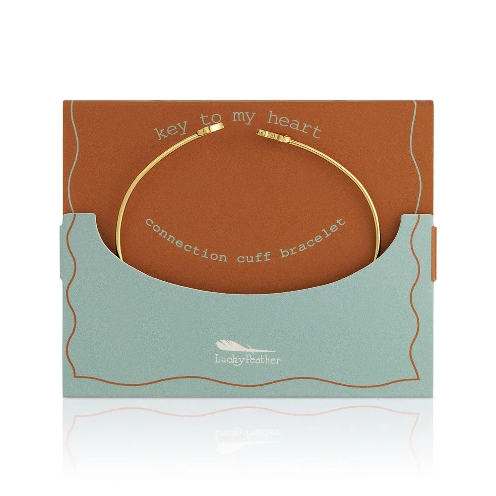 BRAND NEW Lucky Feather Connection Cuff - Key & Lock‎ - Key to My Heart